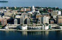 Madison Isthmus, Wisconsin State Capitol, Monona Terrace - 