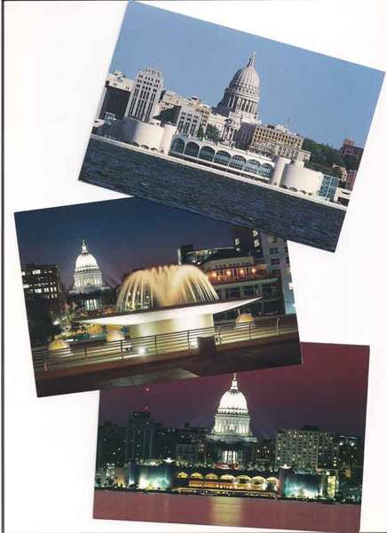 Wisconsin State Capitol postcards sold at Rotunda shop Madison, WI