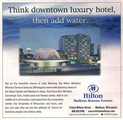 Hilton Hotel from Monona Terrace Community Convention Center