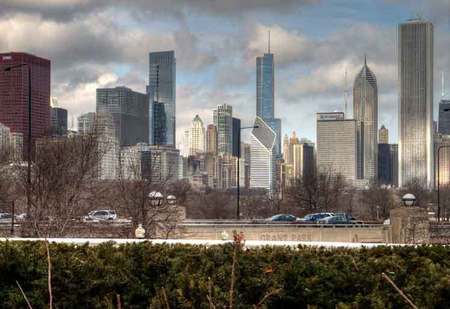 Chicago Skyline from Field Museum