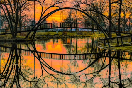 Weid 4881 Tenney Bridge Dusk MGL3241 12X18 PRT